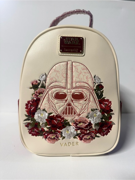 Loungefly Handbags - NEW! Out of Stock Loungefly Cream Red Star Wars Darth Vader Floral Mini Backpack